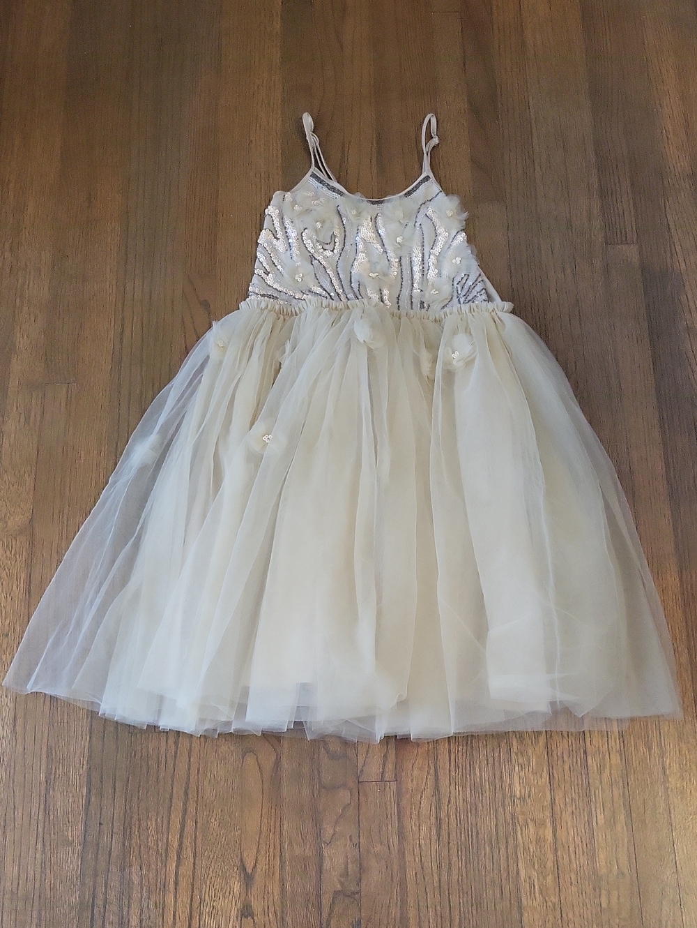 Tutu Du Monde Ivory Sequin Tulle Party Dress